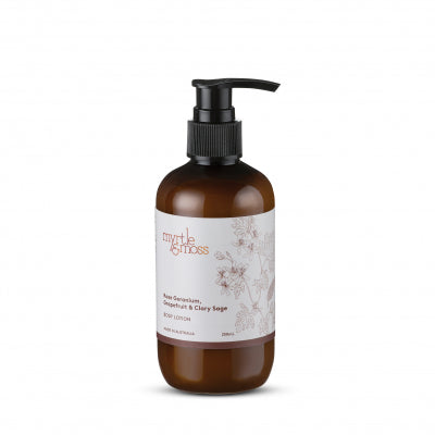 Myrtle & Moss Body Lotion 250ml - Rose Geranium, Grapefruit and & Clary Sage